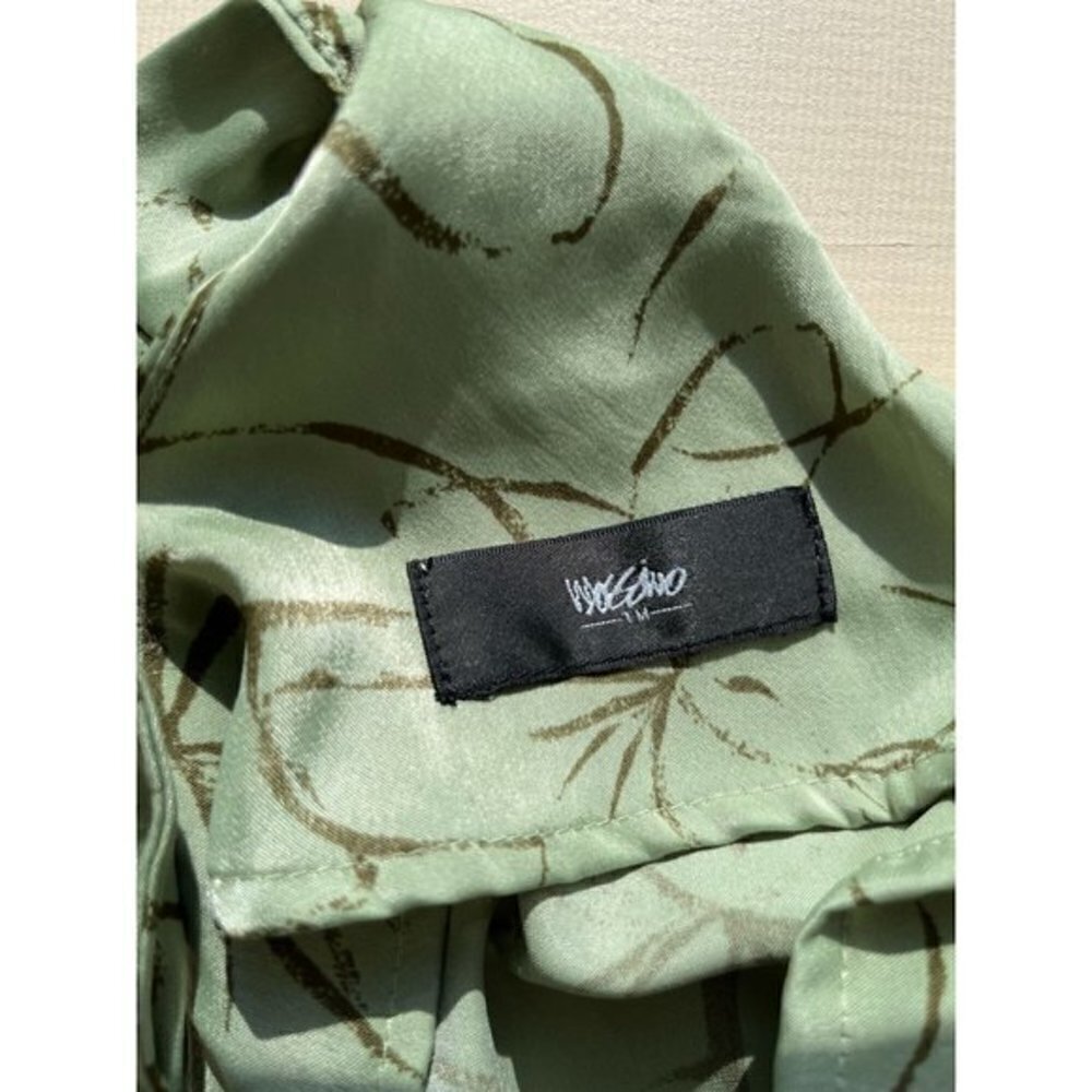 Mossimo Green Floral Print Racerback Tank XS - Picture 5 of 5